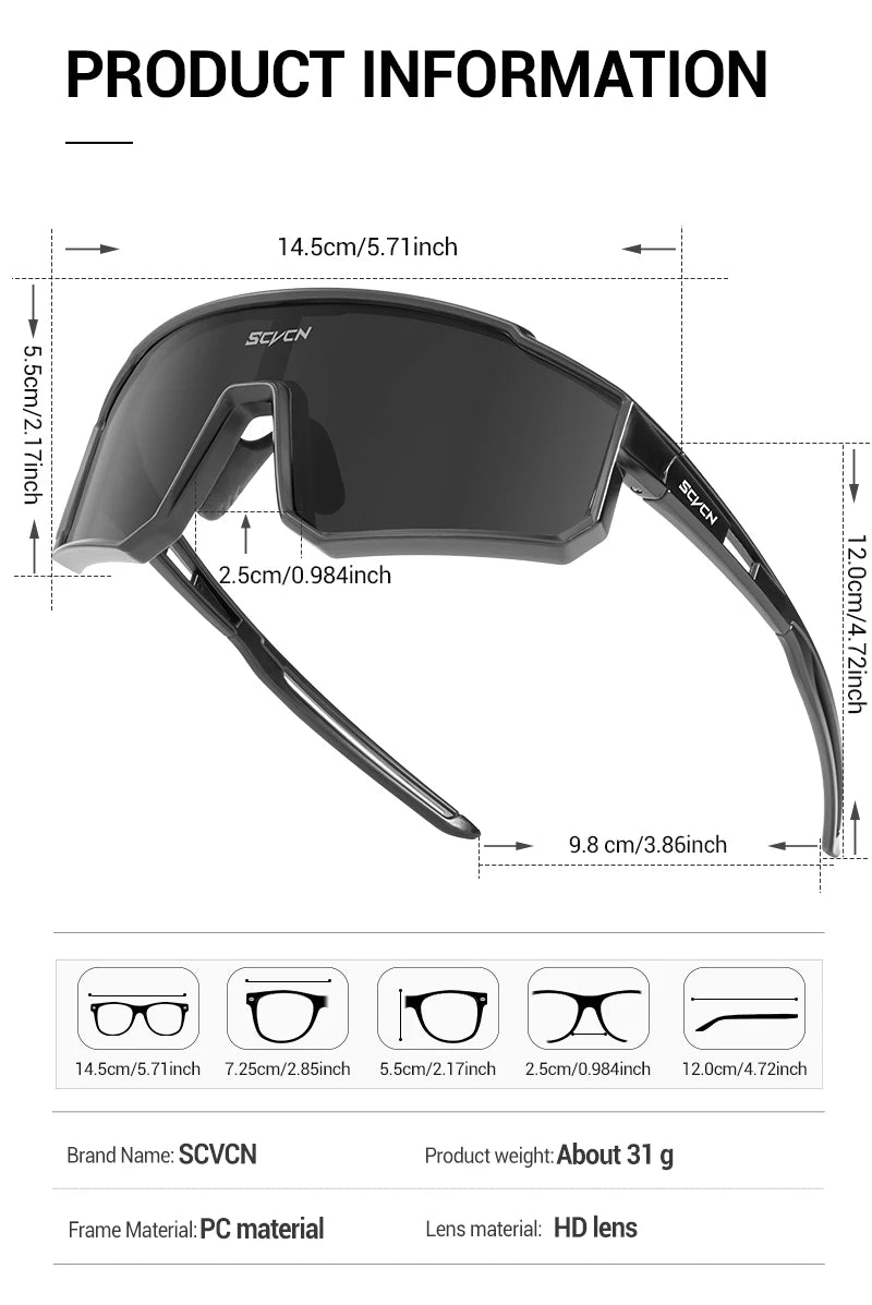 a measurement diagram for the 'Burners' glasses