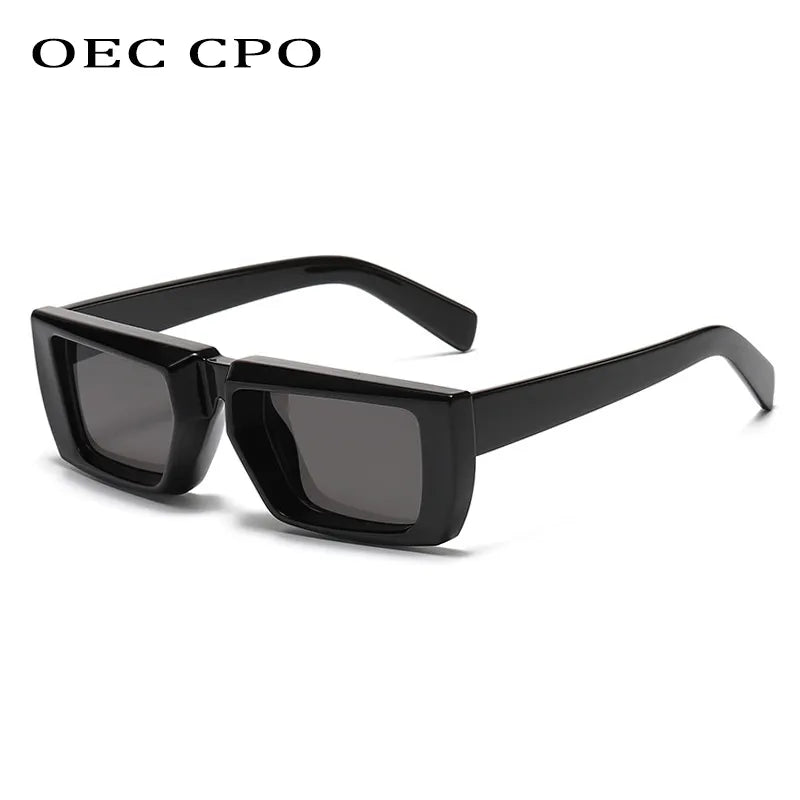 black sunglasses on a white background